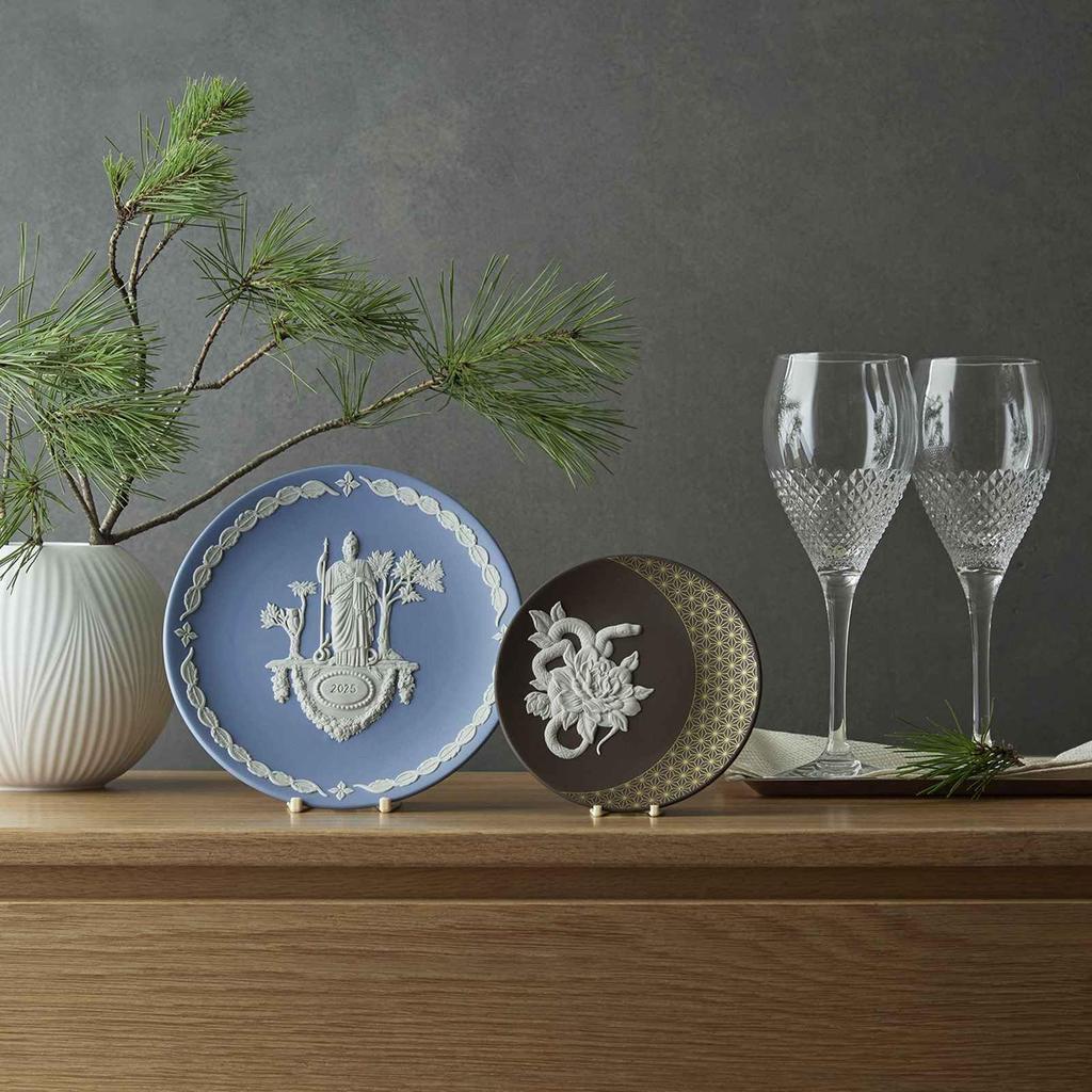 [Officially Imported] Wedgwood 2025 Edition Jasper Plate, Olympus Twelve Gods "Athena", Pale Blue, 17cm, 1067339