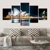 5Pcs Sydney Opera House Harbour Decor Wall Art 5 Panel Modern Abstract 5 Pieces Poster Room Decor Pictures Canvas Paintings