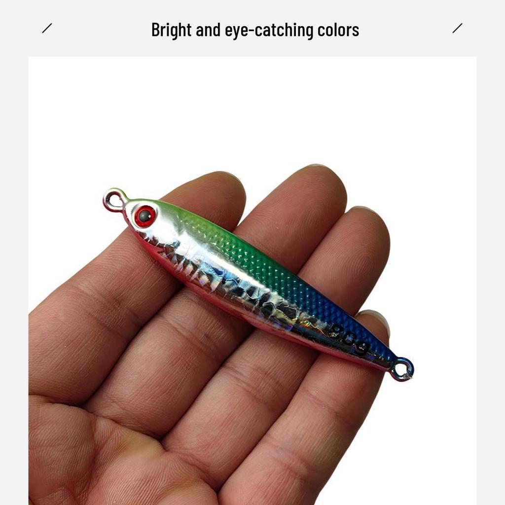 Mackerel Iron Plate Bionic Fishing Lure with Hook for Shore Casting and Sea Fishing