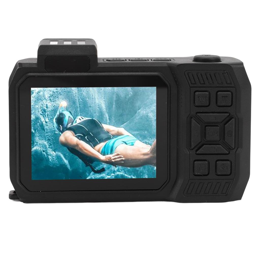 4K 65MP Underwater Camera Autofocus 2.88in 1.44in Dual Screen 2500mAh 33FT Water Proof Camera