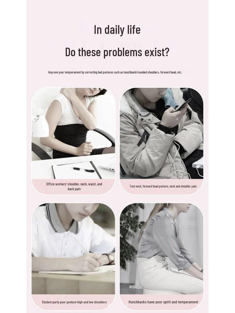 Posture Corrector Strap for Adults & Students – Unisex, Invisible Back Support.