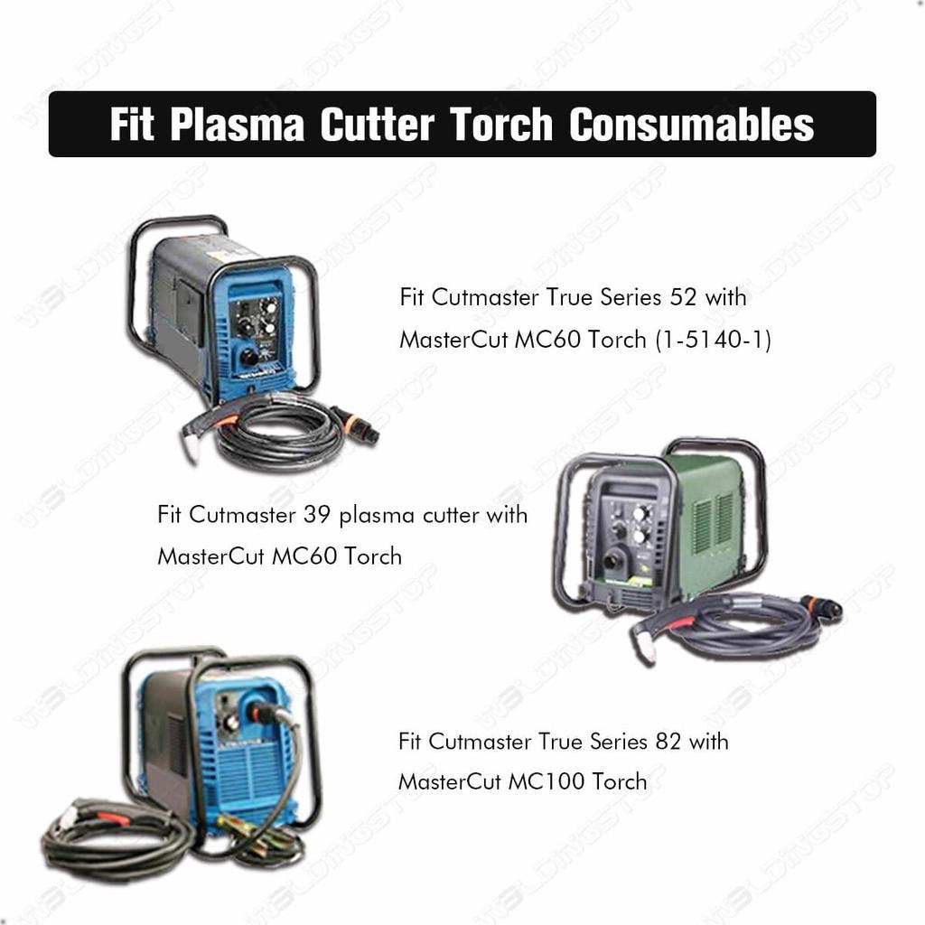 64006510 Tips Plasma Cutting 60A Nozzles for Thermal Dynamics Radnor MasterCut MC60 100 Torch 10pcs