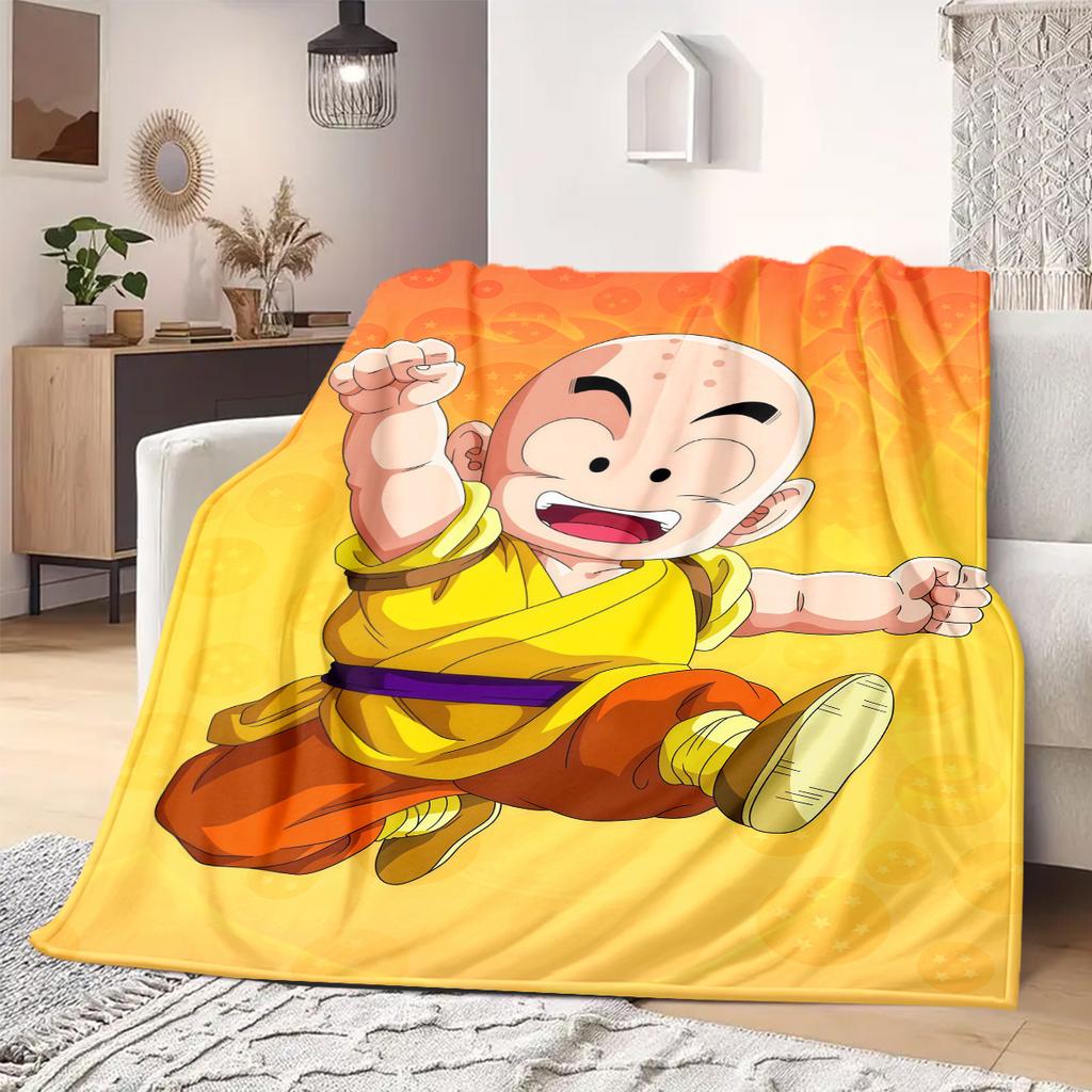 Krillin Print Blanket Warm Comfortable Flannel Blanket Suitable for Bedrooms,Sofas, Beds,Chairs,Travel -QIAO38