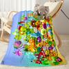Plants Vs Zombies Adventure Flannel Blanket-Soft and Suitable for Sofas,Beds,Offices,Travel,All Seasons,Great Gift for Holidays and Birthdays.