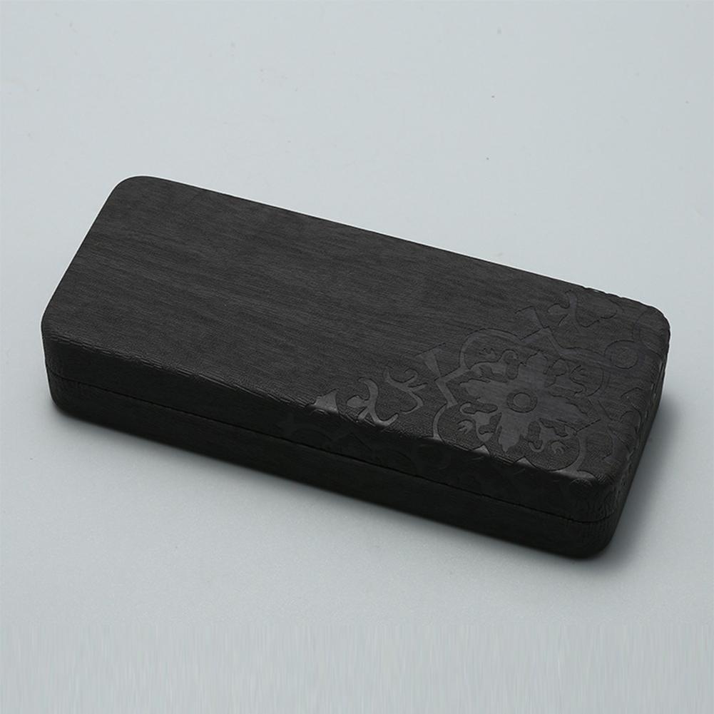 Vintage Floral Print Glasses Case Simple Rectangular Glasses Storage Box Scratch-Resistant Leather Lined Glasses Organizer