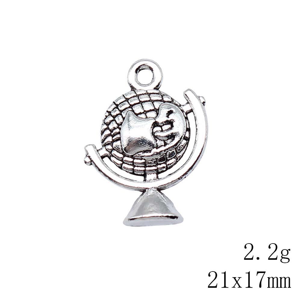Valentine's Day Charms For Jewelry Making Travel Map Charms Pendant Ornaments For Home Pendants For Jewelry Crafting