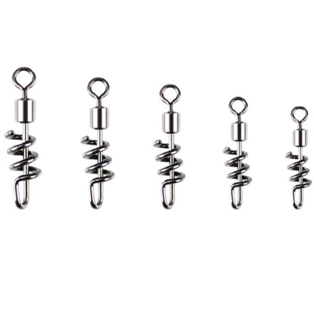 20PCS 2#-10# 8-Shape Connect Ring Stainless Steel Snap Change Connector Fishing Hook