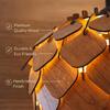 Pendant lamp, Wooden Ceiling lamp, Wooden Hanging lamp handicrafted Home decore Chandelier Light (Lotus 2B)