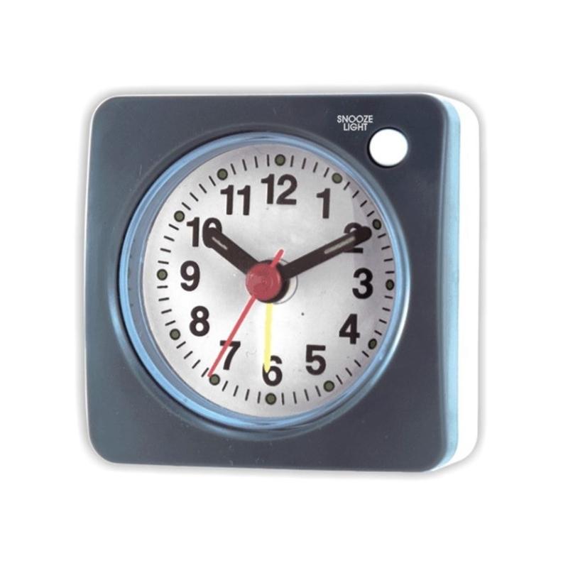 Travel Alarm Clock With Quiet Operations And Snoozes Modes Desk Clock For Business Trip Vacation for Heavy Sleep