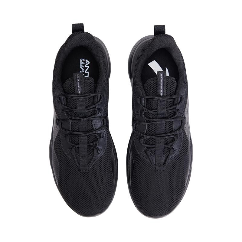 Anta Five Peaks Mesh Comfortable Shock Absorbing Non-Slip Wear-Resistant Low-Top Running Sports Shoes Kids Sneakers Dark-Night 122617704R-1