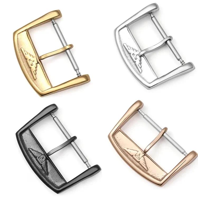 10/12/14/16/18/20mm Stainless steel watch clasp adapted to Longines L2L4 Jialan Majestic Jialan Luya watch buckle accessories
