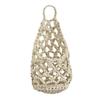 Boho Macrame Plant Hanger Basket Cotton Rope Woven Hanging Basket with Net Pouch Home Decoration Organizer Green Plant Hanger