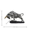 Creative Water Transfer Colorful Wall Street Bull Ornament, Resin Craft For Home Living Room Entrance Desktop Decoration