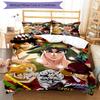 3pcs JoJo's Bizarre Adventure1 pattern bedding set duvet cover set includes duvet cover &pillowcases, perfect all season bedroom decoration & gift