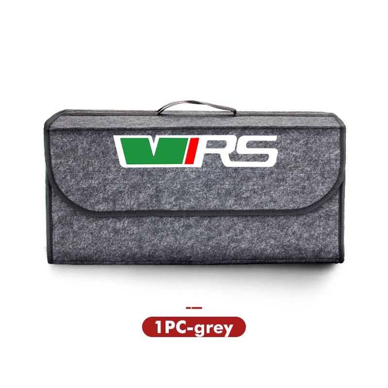 For Skoda Car Logo Trunk Storage Box Large Capacity Tool Organiser Bag Accessories S Kodiaq Octavia 2 3 Yeti Karoq Rapid Fabia