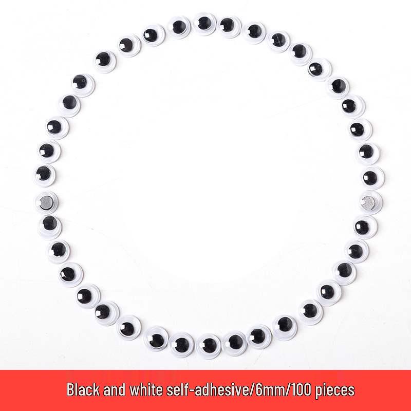 

Colorful Adhesive Eyeball Stickers: Movable DIY Animal Eyes with Eyelashes