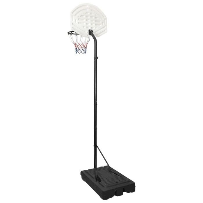 3107831 vidaXL Support de basket-ball Blanc 282-352 cm Polyéthylène