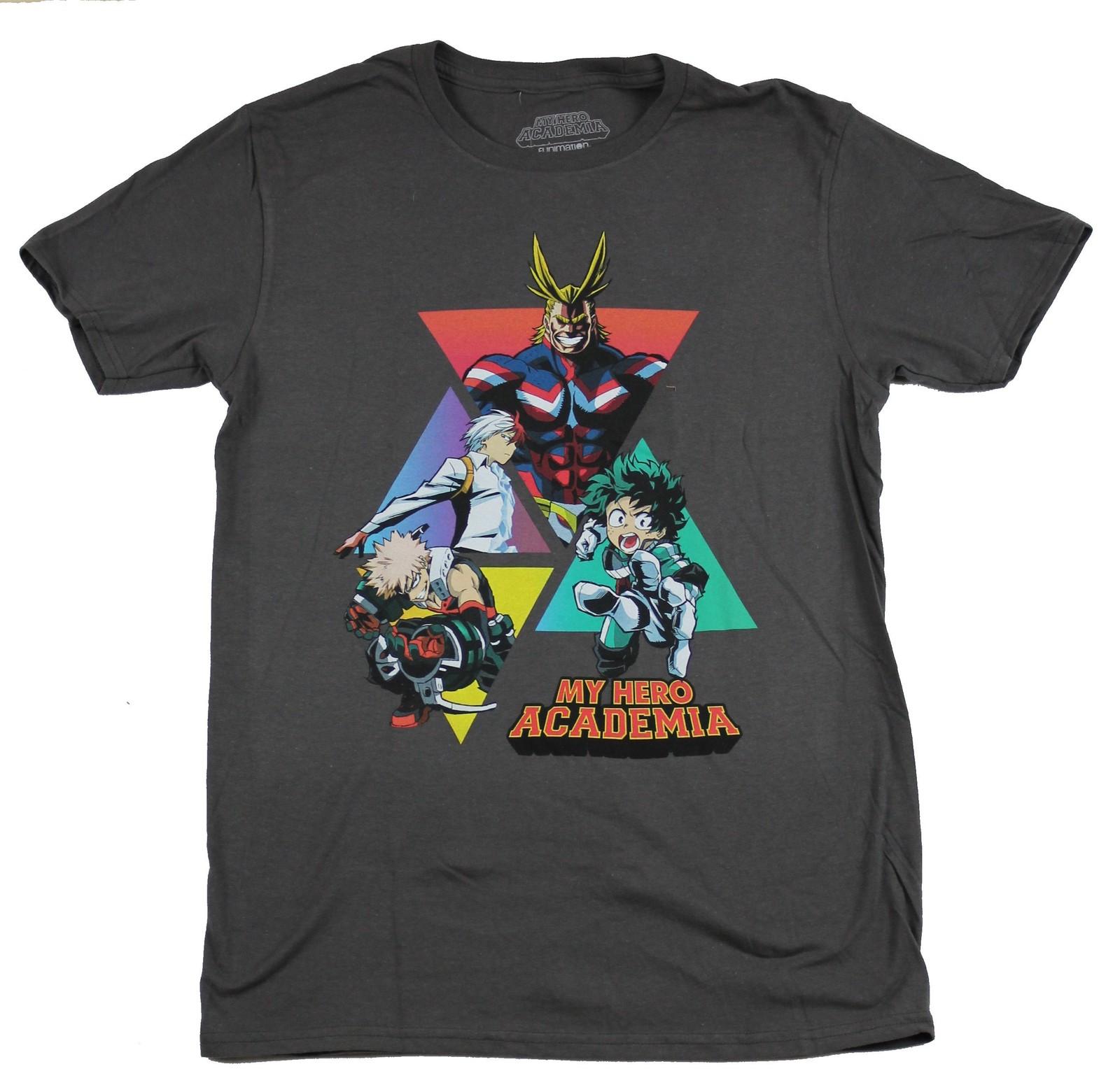 My Hero Academia Adult New T-Shirt -Triangle Characters XXXL