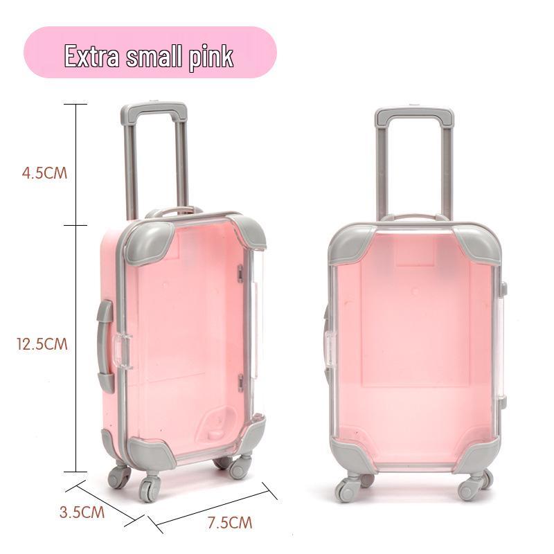 

Имитация Мини Чемодан с Ручкой для Наращивания Ресниц: Компактная прозрачная коробка для хранения ювелирных изделий