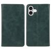 For iPhone 17 Case Strong Magnetic PU Leather Phone Cover Calf Texture