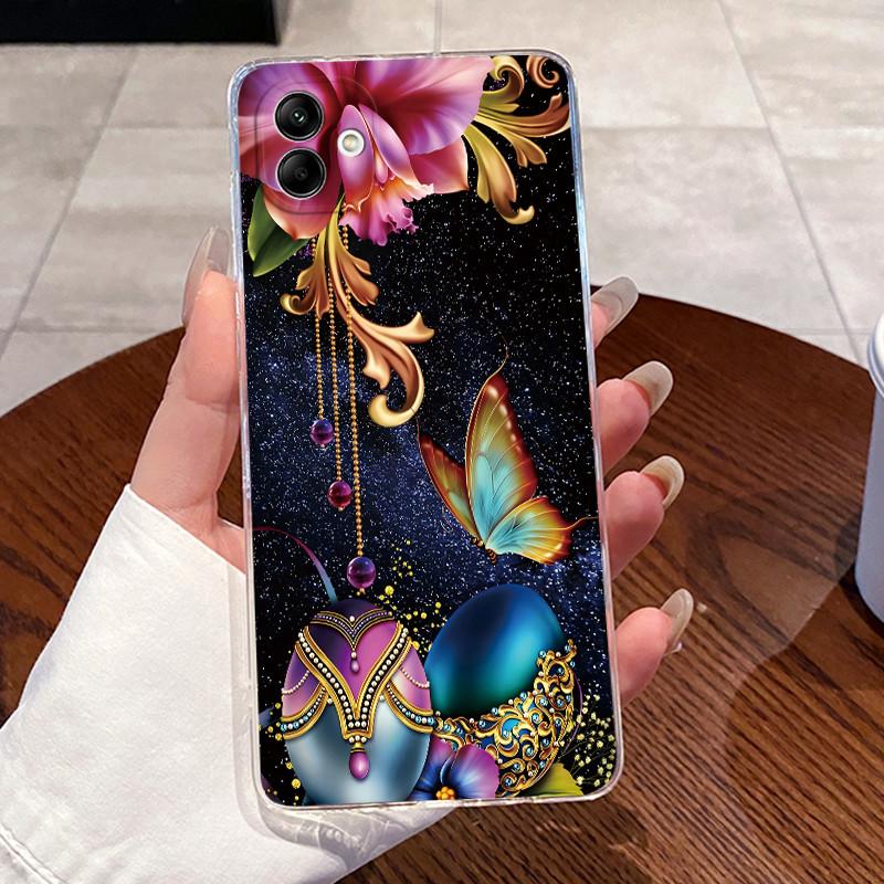 For Samsung Galaxy A04e A04 Case For Samsung A05 Coque Samsung A07 4G Capa Clear Silicon Soft TPU Back Cover Cute Cat Phone Case