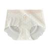 Ladies Summer Vintage Fawn Print Girl One Piece Ice Silk No Trace 10A Antibacterial Mid Waist Briefs