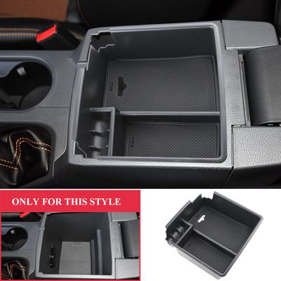 ABS Car Center Console Armrest Storage Box for Ford Ranger 2015 - 2025 Auto Holder Tray Case Container Organizer Accessories