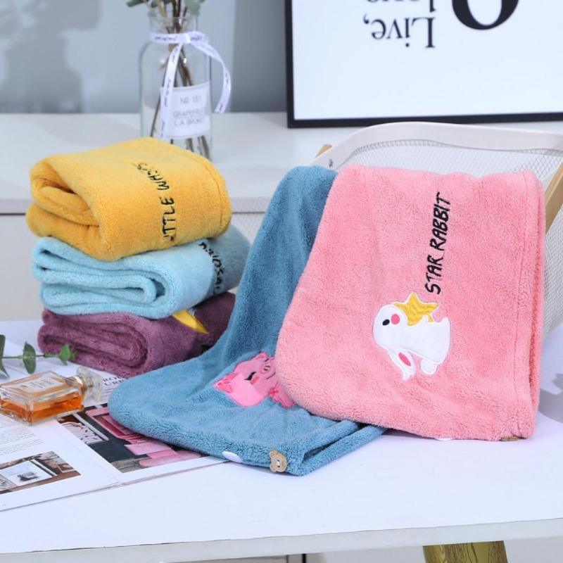 Women Hair Towel Home Terry Towels Bath Towels for Wiping Hair Microfiber Towel Quick Drying Hair Drying Towel Bathroom Hair Dryer