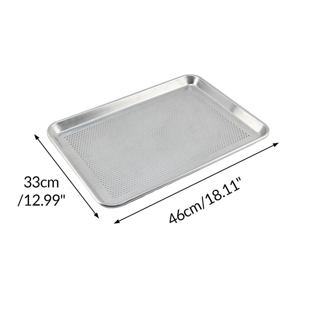 Perforated Sheet Pan Rectangle Bakeware Baking Tray for Kitchen Party Pastry