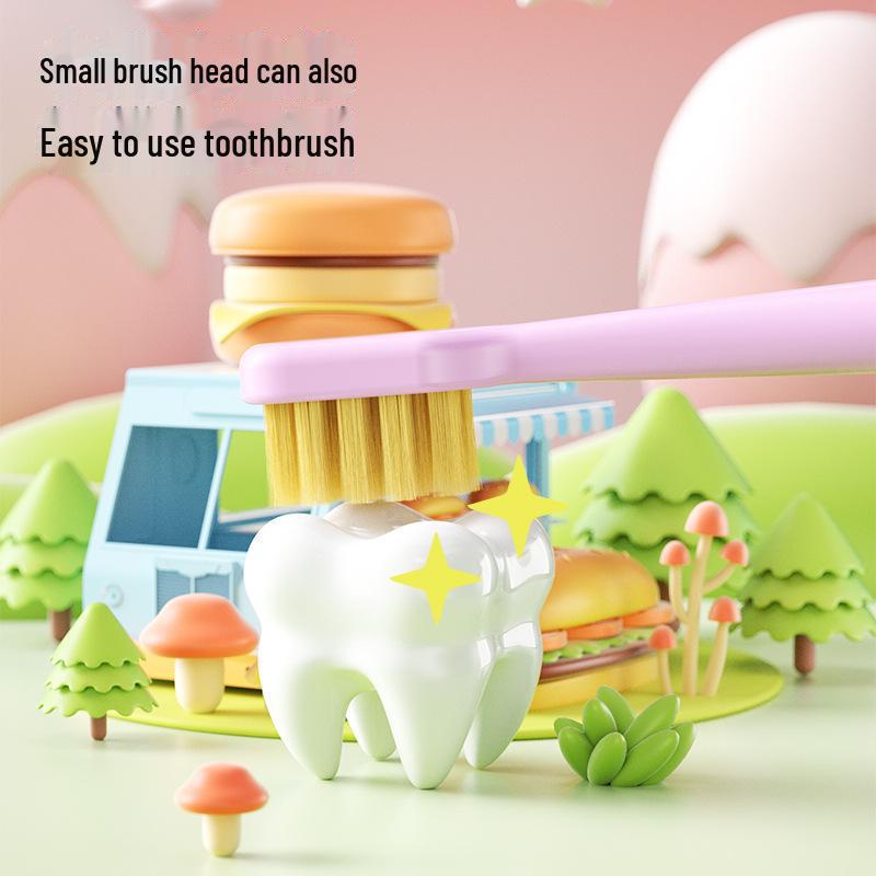 "Periuță de dinți pentru copii Mike Baby 3-12 ani - Design drăguț de desene animate dopaminice pentru curățarea dinților și gingiilor, Pachet individual"