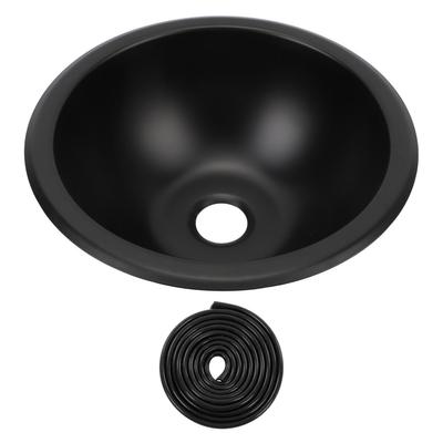 9 X 4in 304 Stainless Steel Sink Round Easy To Clean 40mm Drain Port Hand Wash Basin for RV Camper