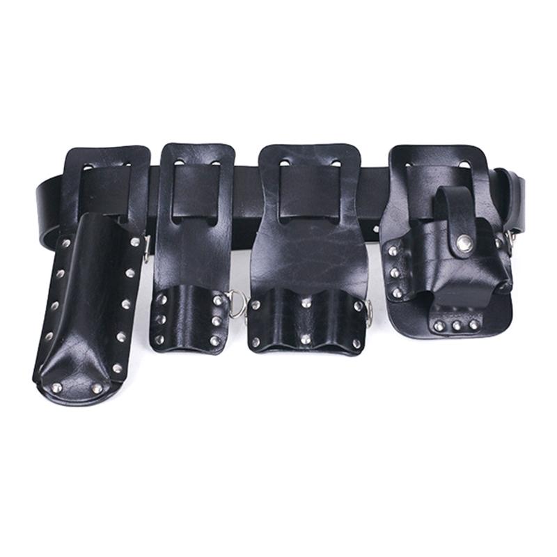 5 in 1 Leather Tool Belt Pouch Suitable for Water Electricians Decorator Perfect for Electrical Electrician Construction