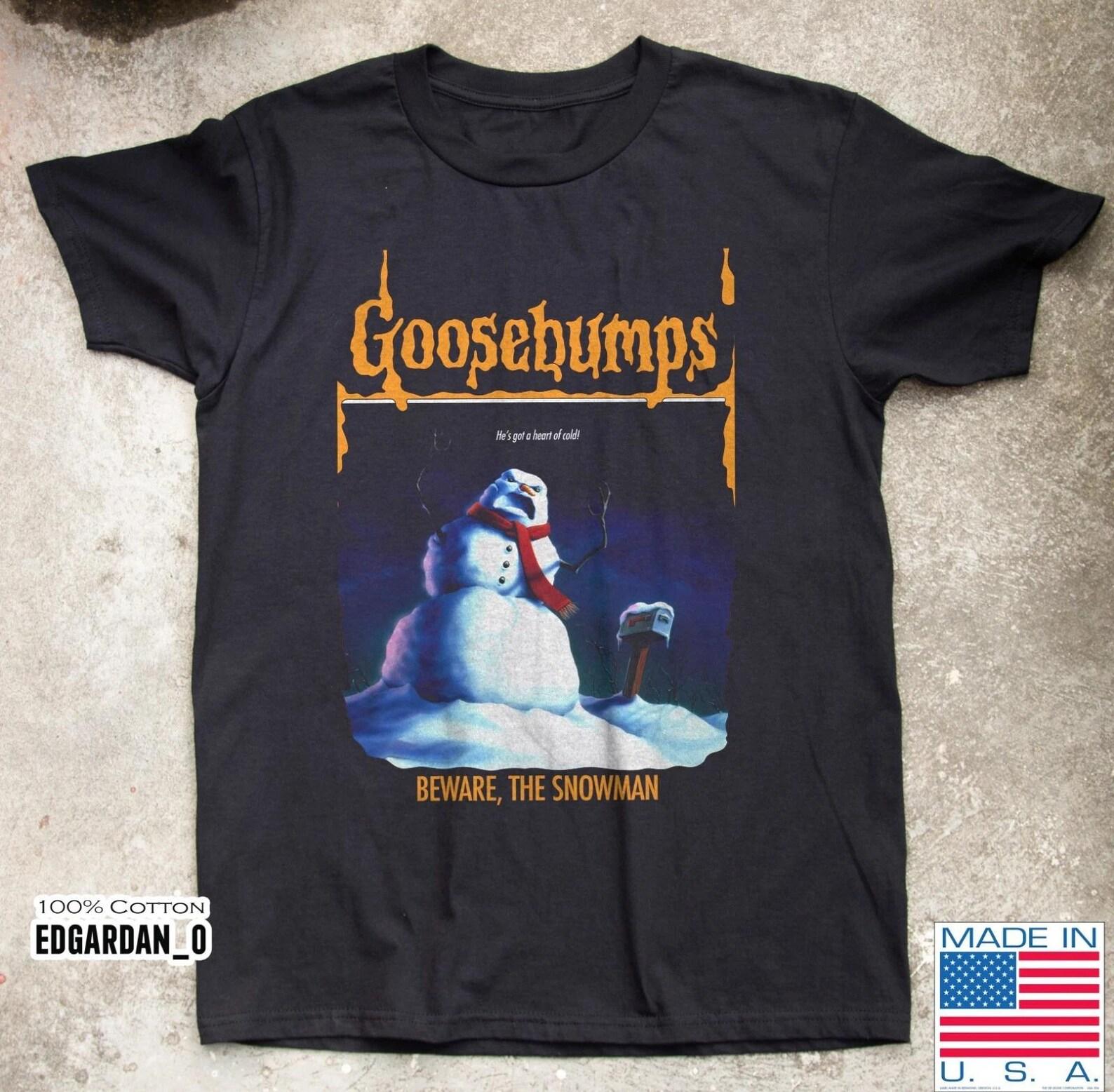 Goosebumps - Beware, The Snowman Cover Halloween Black Unisex T-Shirt S