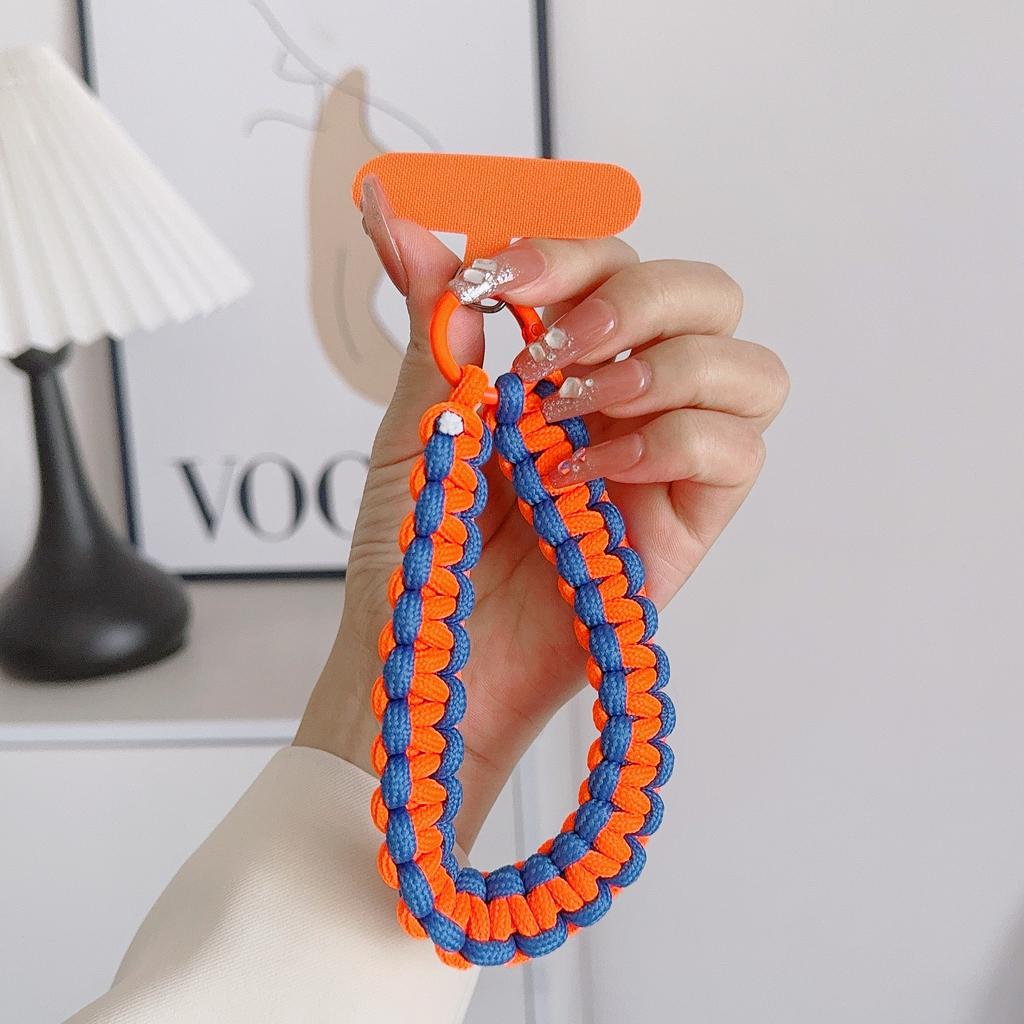 New Handwoven Mobile Phone Universal Lanyard Wrist Strap Hand Pull Rope Short Rope Mobile Phone Fashion Pendant Pendant