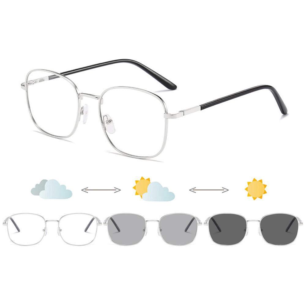 Big Square Anti-blue Light Glasses Men Women Ultra Light Oversized Photochromic Glasses Fashion Decorative Eyeglasses