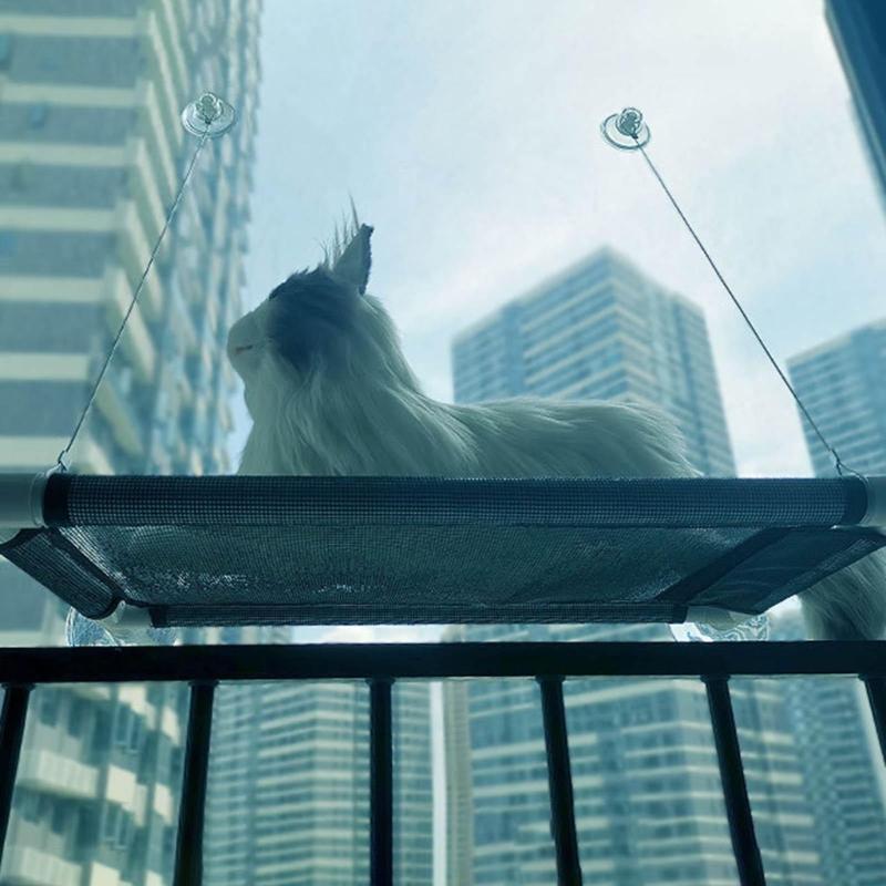Cat Hammock Window Bed Pet Summer Hammock Bed Home Living Room Suction Cup Wall Hanging Pet Mesh Breathable Hammock