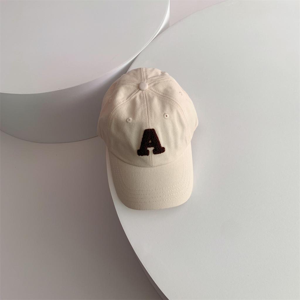 Baby Baseballmützen Frühling Sommer Baumwolle Kinder Jungen Mädchen Sonnenhüte Mode Buchstabe A Muster Lässig Kinder Schirmmützen