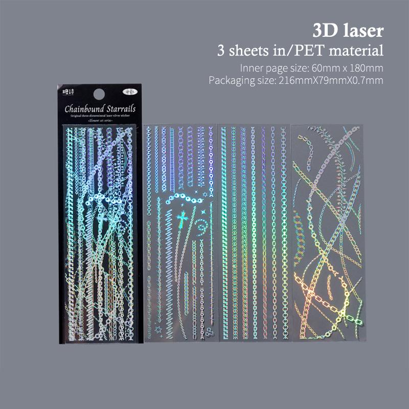 

3Sheets/Pack Kawaii Pet Laser Silver Stickers Diy Diary Phone Case Handmade Scrapbook Aesthetic Stickers Student Stationery A3