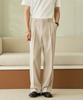 HYOJI Double-Pleat Semi-Wide Slacks (All Seasons, Summer - 8 Colors) (Type A)