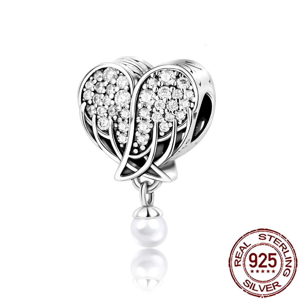 New Charms Copper Dream Catcher Cross Clover Angle Wing Heart Beads Fit Origina Bracelet Necklace Diy Jewelry