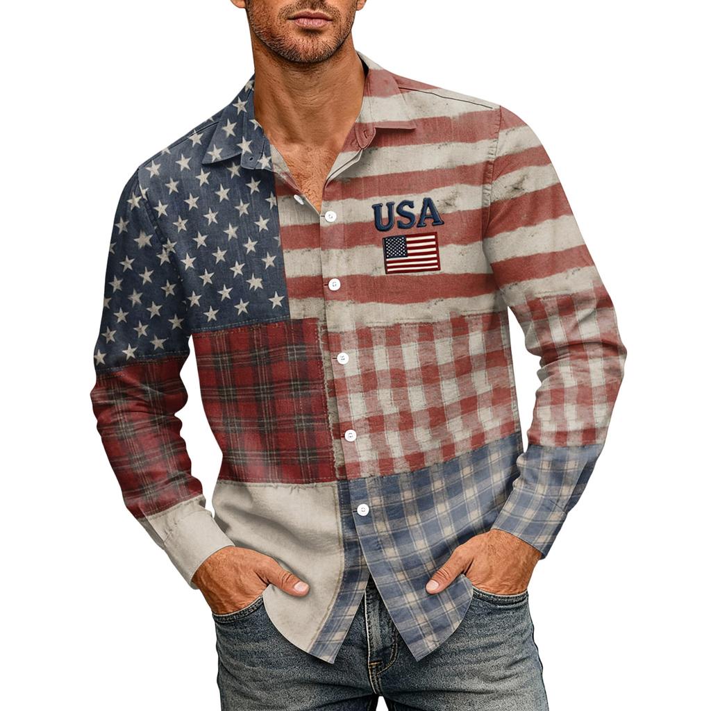 Herren 250. Jubiläum Kurzarmhemd - 1776 - 2026 Amerikanische Flagge T-Shirt