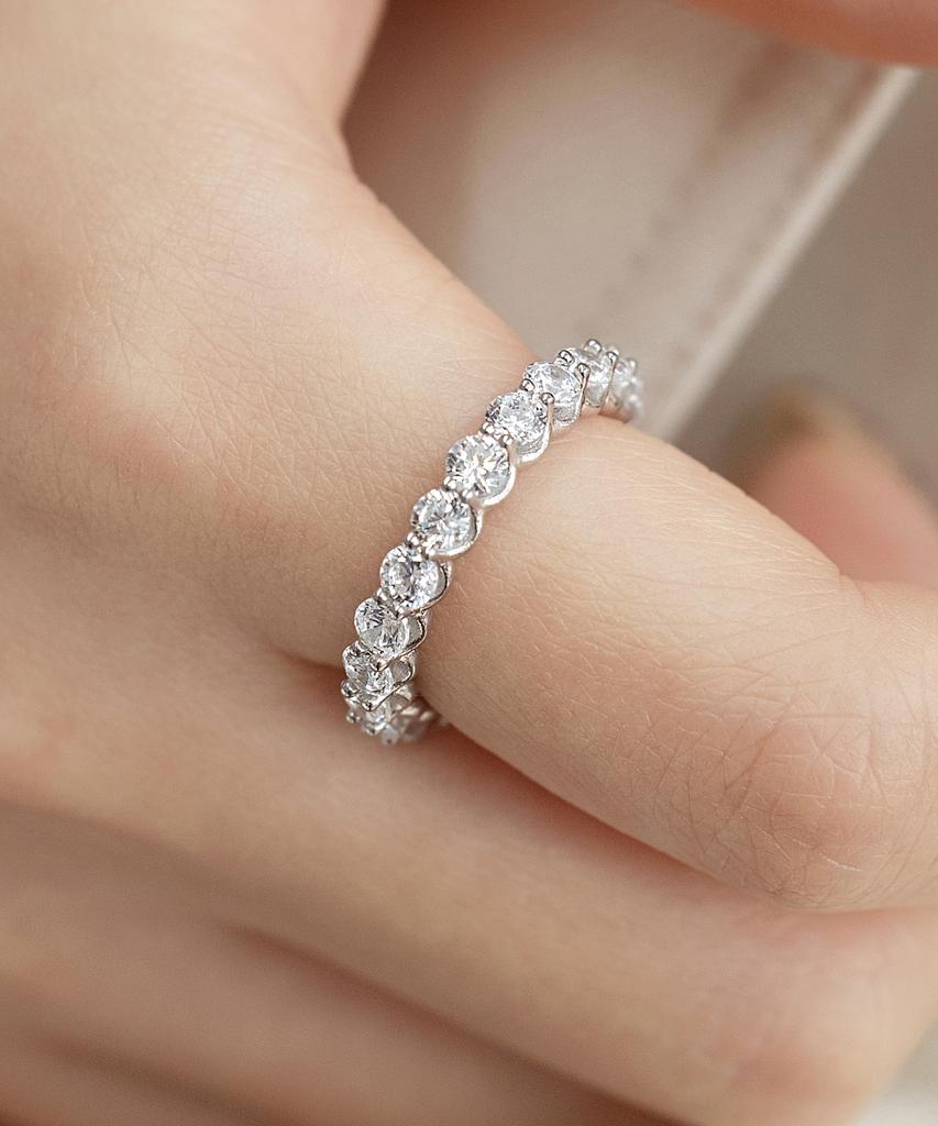 Tatiana (Silver 925) 3Mm Eternity Ring Cr1882