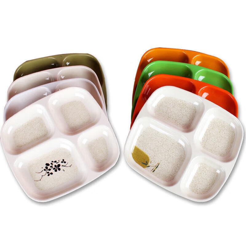 Thickened Melamine Divided Meal Plate