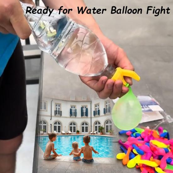6 ks Nástroj na plnění vodních balónků Rychlé plnění Gadget Snadné plnění Vodní balón Samouzavírací Plnička vodních balónků Zábavná rodinná hračka na vodní bitvu Dárky