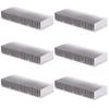 HAMILO Kühlkörper, Aluminium, Wärmeableitblech, Kühlrippen, Wärmeaufnahme, 60 x 150 x 25 mm (6er Set)