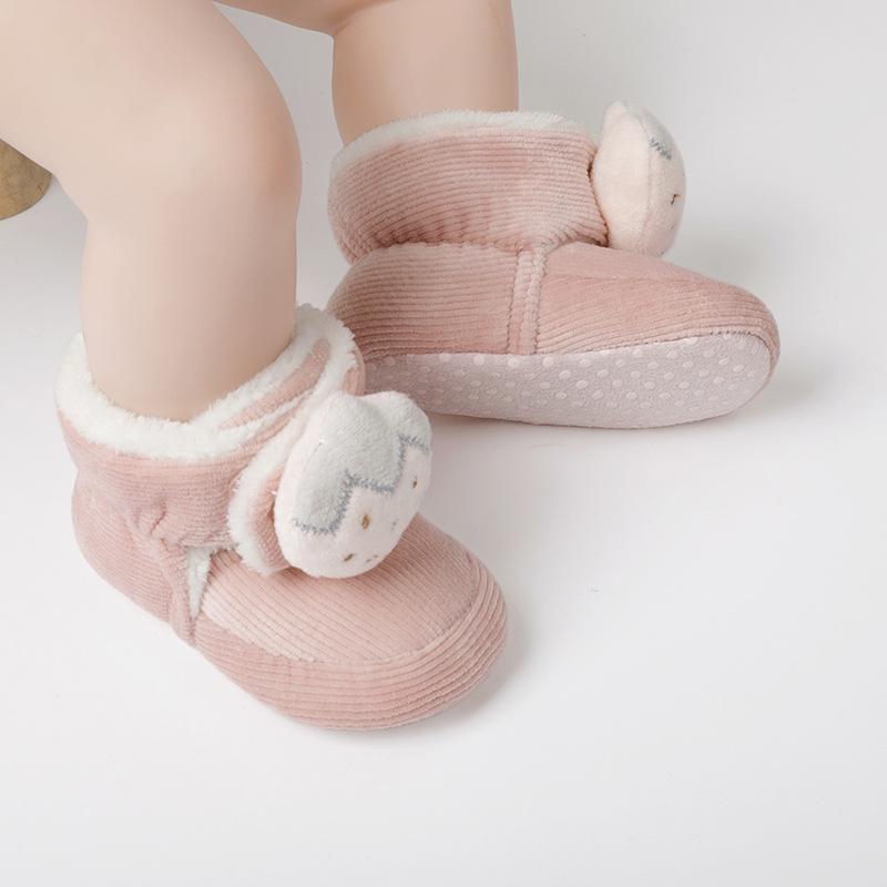 Jiamile Newborn Indoor Cotton Baby Walking Shoes