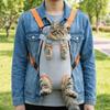 Breathable Mesh Dog Front Carrier Adjustable Strap Portable Dog Carrying Bag Hands-free Double Shoulder Pet Outdoor Backpack