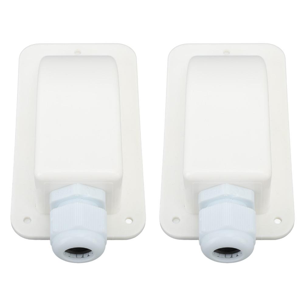 2Set 6mm² to 12mm² Cable Solar Cable Entry Gland White Single Cable Entry Solar Cable Entry Gland Housing Waterproof Design