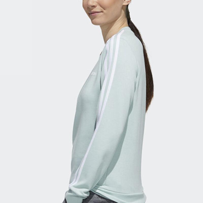 Adidas Essentials 3-Stripes Knit Sweater Women Tops Light-Green FL9205