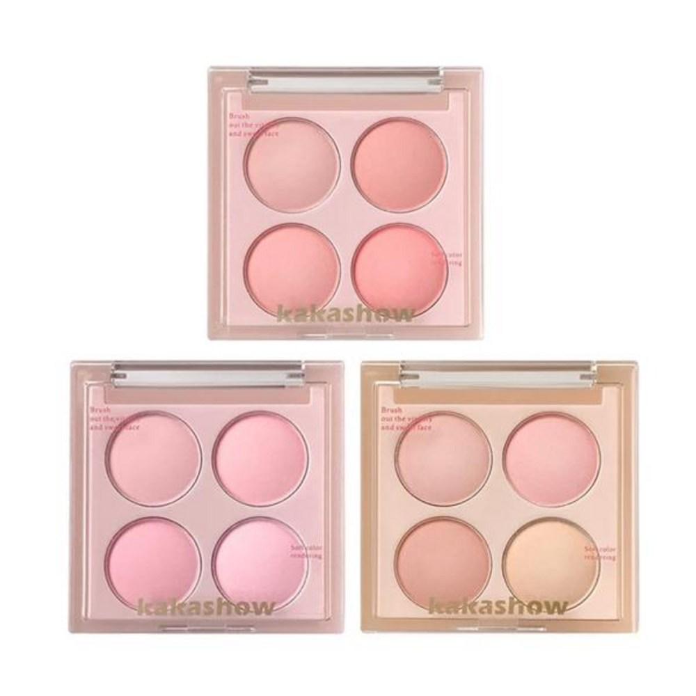 Rouge Rouge-Palette, erweiterte Farbe, aufhellendes Gesicht, Konturierung, Schattenball, Tönung, Make-up, Kosmetik, 1 Stück